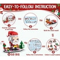 thumbnail image 4 of 2023 Christmas DIY Hand Tear Countdown Calendar Blind Box Children's Party Gift Decompression Christmas Toys 24 Days Surprise Gift Box 6 in 1 Christmas Block Toys, 4 of 5