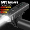 thumbnail image 1 of Bike Light Set 1000LM USB Rechargeable LED Headlight and Rear Lamp for MTB Road Cycling, 1 of 6