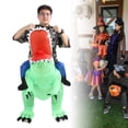 thumbnail image 1 of Inflatable Dinosaur Costume, Fast Inflation Polyester Blow Up Dinosaur Costume  for Holiday, 1 of 7