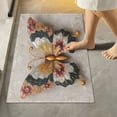 thumbnail image 3 of Rectangle Bath Rugs Plush Bathroom Carpet Mat Non Slip Bathroom Mats Gorgeous Colors Butterfly, 3 of 5