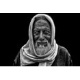 thumbnail image 2 of P Roy, Partha 18x13 Black Ornate Wood Framed with Double Matting Museum Art Print Titled - Smile Of An Old Man, 2 of 4