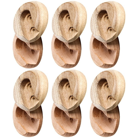 Worgeous Rod Support Holder Closet Rod End Holders Wood 12 Pieces