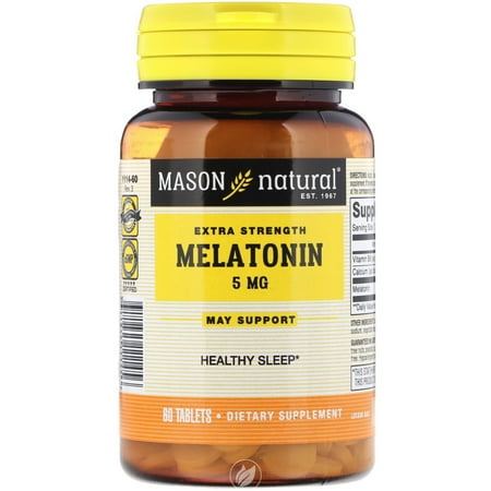 (3 Pack) Mason Vitamins Melatonin 5 mg 60 Tablet
