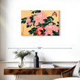 thumbnail image 3 of Elephant Stock Peonies And Blossom Wall Art - Horizontal Canvas Wall Art - Living Room Wall Decor - Floral And Botanical Canvas - Orange And Pink Decor By Katsushika Hokusai - 30" x 20", 3 of 8