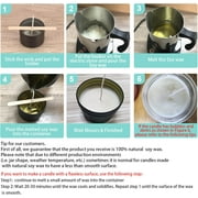 Soy Wax Candle Making Kit Supplies, DIY Art&Crafts Kit for Adults,Beginner,Kids, Including 2lbs Soy Wax Flakes, 100 Candle Wick, 10 Centering Devices, Melting Pot (with Hot Plate)