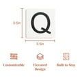 thumbnail image 3 of Stiles Crossword Letter Tiles, Wooden Wall Decor, 3.5 Inch, White, Letter Q, 3 of 7