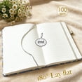 thumbnail image 4 of ipoul A5 Notebook, Embroidered Flower Journal, 8"x6", Hardcover, Lay Flat, Lined, Wide Ruled, Pretty, Daisy Gifts for Women, Blue, 4 of 8
