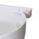 thumbnail image 4 of 2-Layer Plastic Fruit Strainer Bowl with Phone Holder for Kitchen, White, 4 of 4