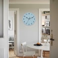 thumbnail image 4 of Wall Clock Winter Sky Blue Clocks PVC Silent Non-Ticking Battery Operated Decorative Solid Color Round Clock for Home Living Room Kitchen Bedroom Office School Wall Decor 10 Inch, 4 of 9