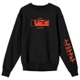 thumbnail image 6 of Naruto Shippuden Naruto Close Up Crew Neck Long Sleeve Black Fleece Adult Sweatshirt-3XL, 6 of 7