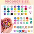 thumbnail image 3 of 1000Pcs Pony Beads for Bracelets, Multi-Colored Plastic Pony Beads Bulk, 6×9mm Friendship Bead for Jewelry Making for DIY Hair Braiding Keychains Necklaces Crafts Party Supplies, 3 of 8