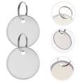 thumbnail image 5 of YEAHIBABY 80pcs Round Key Tags with Metal Rings Blank Paper Labels for Easy Identification of Keys Backpacks DIY Crafts, 5 of 6