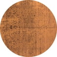 thumbnail image 1 of Ahgly Company Indoor Round Oriental Orange Industrial Area Rugs, 4' Round, 1 of 4