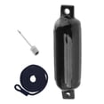 thumbnail image 4 of koolsoo Boat Protection Anti Collision Inflatable Docking Dock Edge Marine Mooring Buoy Black w Black Rope, 4 of 9