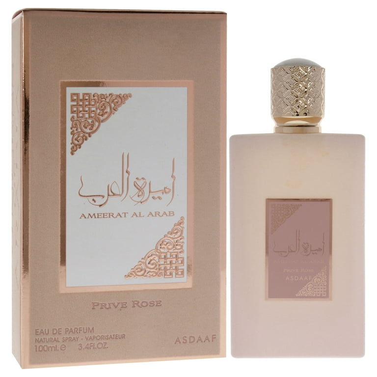 LATTAFA Ameerat Al Arab Prive Rose, 3.4 oz EDP Spray, Floral