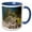 Blue/White, variant on 3drose, Peru. Ancient Inca Ruins of Machu Picchu - Sa17 Mde0212 - Michael Defreitas, 15oz Two-tone Black Mug