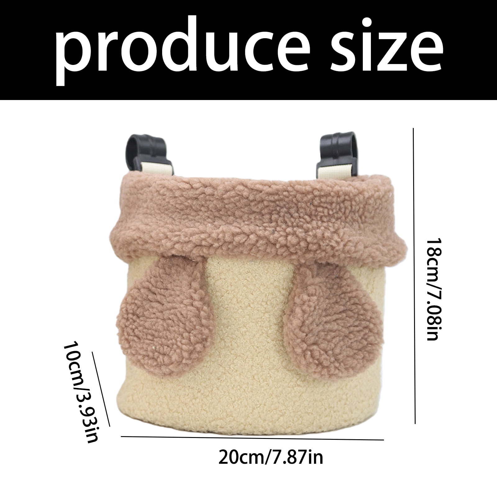 2-Piece Infant Bed Storage Bag, Tear-Resistant Cartoon Design & Installation for Diapers