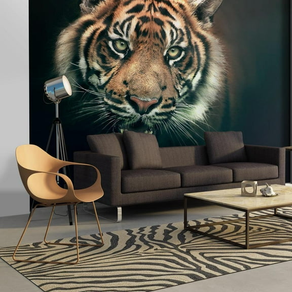 Tiptophomedecor Animal Wallpaper Wall Mural - Bengal Tiger