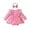 Pink, variant on uikmnh Long Sleeve Romper Baby Girl Boho Lace Ruffle Romper Dress Linen Jumpsuit Photoshoot Outfit Size:3-6 Months