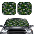 thumbnail image 2 of Balery Tropical Leaves1 Parasol para parabrisas de coche de 2 piezas | Parasol plegable para parabrisas delantero de coche para la mayoría de sedanes-Large, 2 of 6