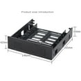 thumbnail image 1 of 2X 5.25 Inch CD-ROM Space to 3.5 Inch 2.5 Inch SATA HDD Mobile Rack Bracket Enclosure Black for PC, 1 of 5