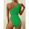 thumbnail image 2 of Inadays Women's One Piece Swimsuit One-Shoulder Swimwear Waist Cutout Swimsuit, 2 of 8