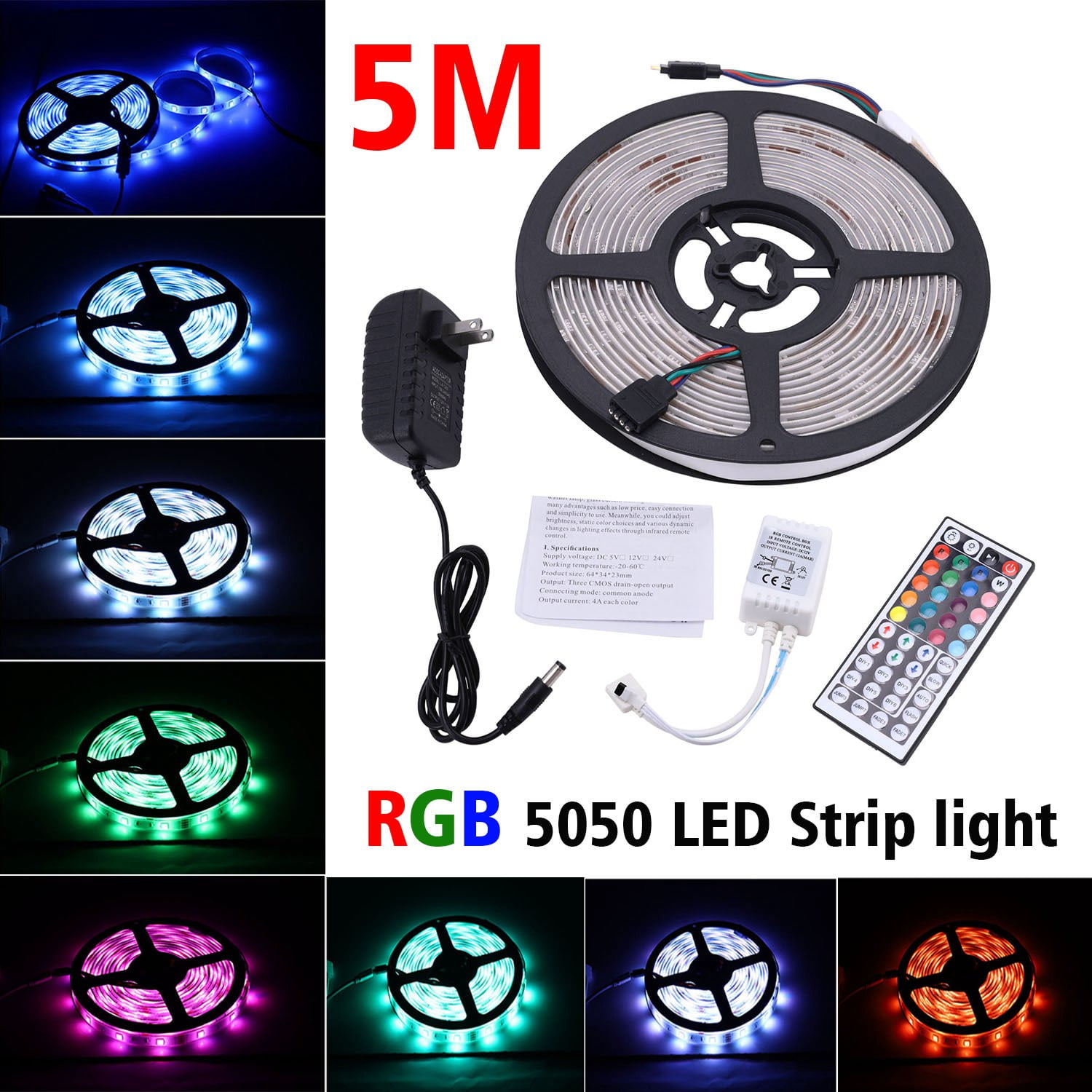 Red Details about   USB Power Supply LED Strip Lights 1 Meter New 