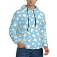 thumbnail image 2 of Wukai Blue Popcorn Print Men Hoodies Fleece Sweatshirts Long Sleeve Sweaters Pullover Fall Outfits Winter Clothes-XX-Large, 2 of 7