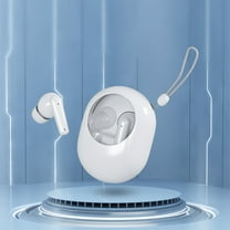 Earphone wireless, Hwkond Bluetooth Headphones 5.2 Wireless Earbuds Breathing Lamp Noise Reduction Bass IPX5 Waterproofs Sports Earphones Microphone Stereo Headset, White, Up To 60% Off