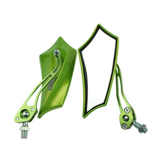 ESUPPORT Rétroviseur Universel Vert pour Moto Vélo 8mm 10mm Scooter ATV