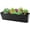 Black, variant on 12x3.8x4.6In Window Planter Box,QZS Rectangle Flower Pots for Indoor Outdoor Use,Plastic White Flower Box for Porch Window,Yard