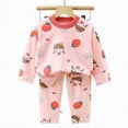 thumbnail image 5 of HCNTES Toddler Boy 2-piece Pajamas Sleepwear Pjs for Baby All-Weather Loungewear Outfits Set Long SleevePullover Tops and Pants Set for Kids(A01-Pink,18-24 Months), 5 of 5