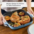 thumbnail image 5 of KitchenAid 11-Inch Enameled Cast Iron Grill Pan - Blue Velvet, 5 of 5