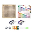 thumbnail image 1 of kusrkot Montessori Bois Multiplication Math Conseil Enfants Compter Jouet Beau Travail, 1 of 3
