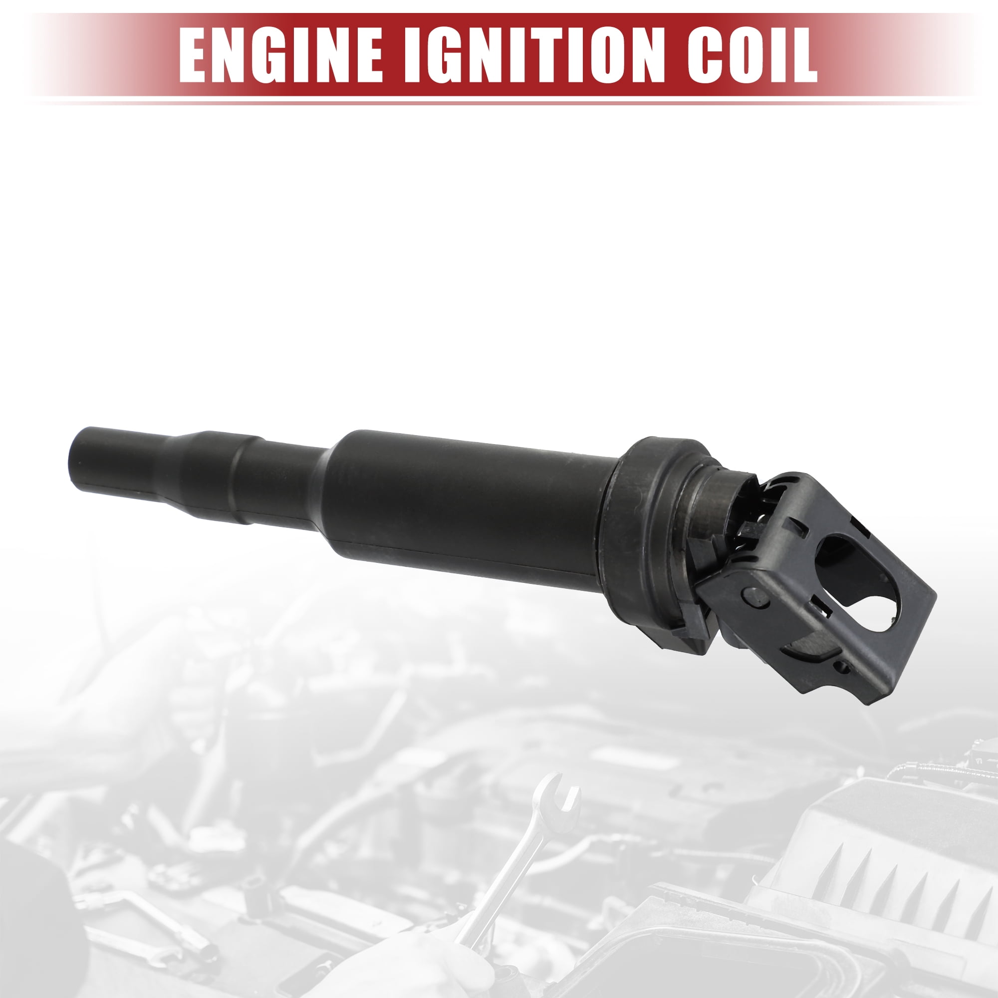 Unique Bargains 4 Pcs Automotive Ignition Coil Pack Replacement Fit for BMW 128i 2008-2013 Black