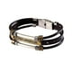 thumbnail image 2 of Regalos para hombres Pulsera de cuero Broche de acero inoxidable Padres cuero para hombre Estilo A, 2 of 8
