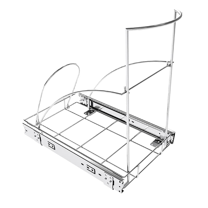 Pull Out Trash Can Under Sink Heavy Duty Trash Can,RollOut Sliding Adjustable