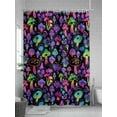 thumbnail image 5 of Abstract Art Shower Curtain Set ，Waterproof Fabric Shower Curtains Purple Green Gradient Decoration Shower Curtains for Bathroom,Bathroom Decor 54x"78", 5 of 6