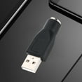 thumbnail image 4 of Adaptador USB Macho A PS/2 Hombra Convertidor para Teclado Ratón Escrititorios Periféricos Interfaz PS/2 Pequeño Portátil Negro 5 Adaptadoras, 4 of 7