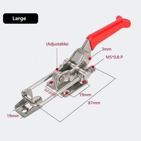 

Quick Release Hand Tool Adjustable Box Buckle Door Bolt Clamp Toggle Clamp