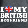 thumbnail image 3 of CafePress - I Love My British Boyfriend Women's Dark T Shirt - Women's Traditional Fit Dark T-Shirt, 3 of 4