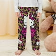 thumbnail image 2 of Hello Kitty Pajamas Pants Soft Elastic Waist PJ Bottoms Comfy Lounge Long Pants, 2 of 7