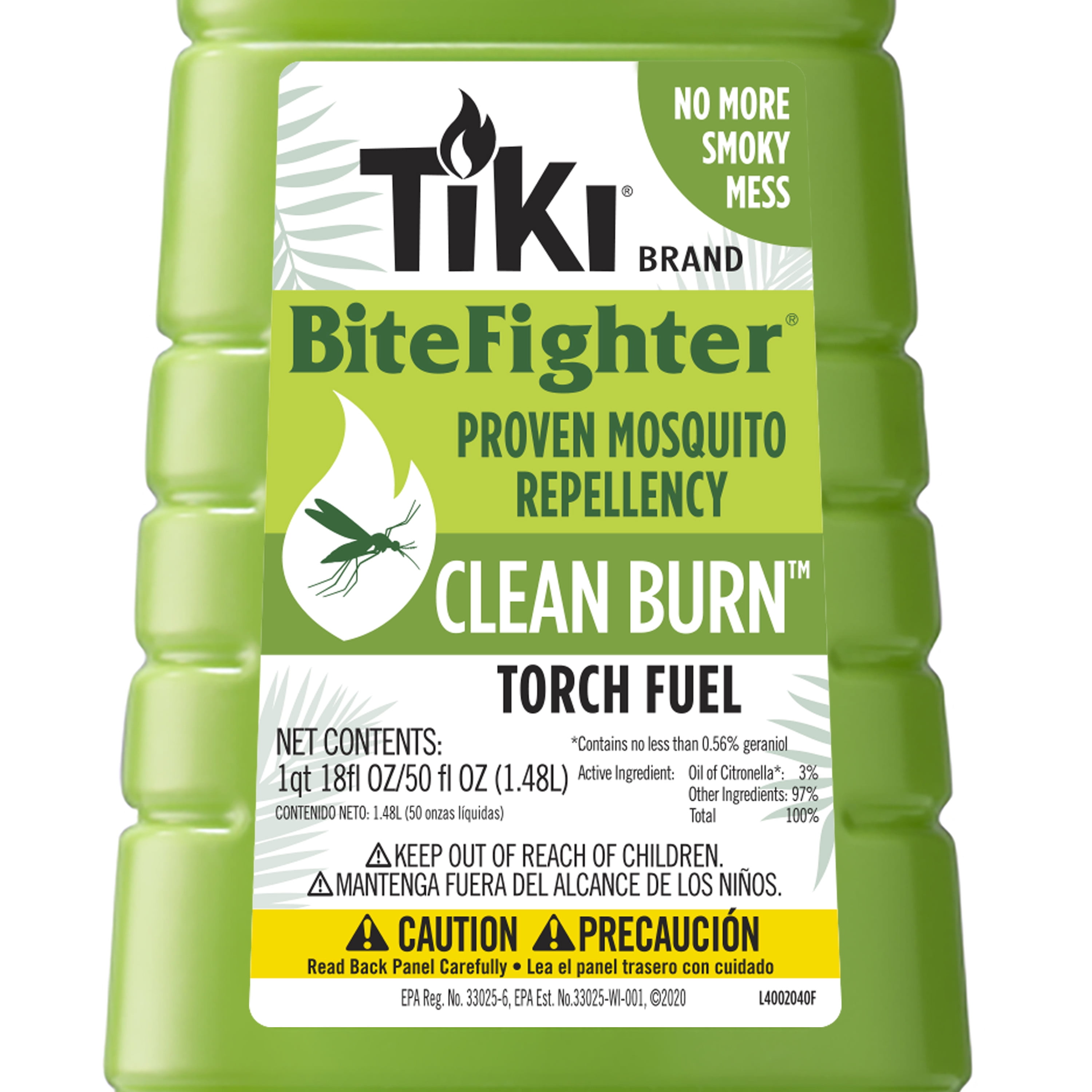 TIKI Brand Clean Burn BiteFighter 50 Ounce TIKI Torch Fuel - Walmart.com