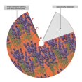 thumbnail image 2 of Yiaed Lavender Flowers Print Christmas Tree Skirt , Tree SkirtsTree Mat for Christmas Winter Holiday Indoor Decorations-30", 2 of 7