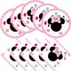 thumbnail image 1 of Set de artículos de fiesta Hysnol Pink Minnie con 20 platos y 20 servilletas, 1 of 5