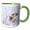 Green/White, variant on 3drose, Rough-legged Hawk in Winter in the Flathead Valley, Montana, Usa, 15oz Two-tone Yellow Mug