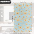 thumbnail image 3 of COEQINE Non-Slip Recliner Headrest Protector Faux Leather Sofa Headrest Covers Waterproof Head Rest Covers with Adhesive Backed Hook and Loop Straps, 17x27 Inch, Butterfly Yellow Blue, Set of 3, 3 of 7