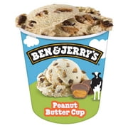 Ben & Jerry's Non-GMO Gluten-Free Peanut Butter Cup Ice Cream Cage-Free Eggs, 1 Pint
