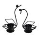thumbnail image 1 of Candelabro de hierro de 2 piezas, elegante regalo, candelabro para lamparilla, candelabro para dormitorio, mesa de oficina, decoración de escritorio Negro, 1 of 9