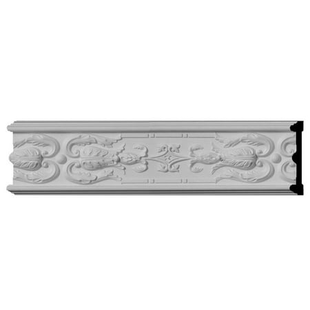 Ekena Millwork 4 3/4"H x 7/8"P x 94 1/2"L, (13 3/4" Repeat), Lisbon Chair Rail